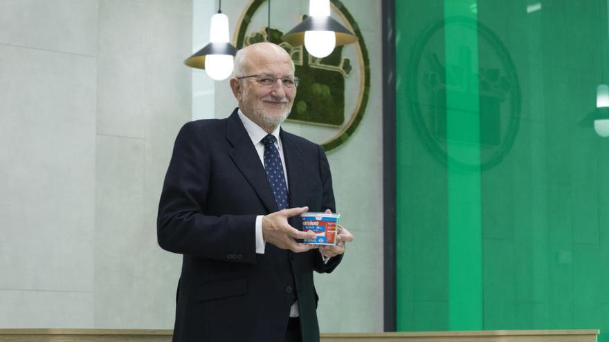 Juan Roig durante la presentación de resultados de la cadena.