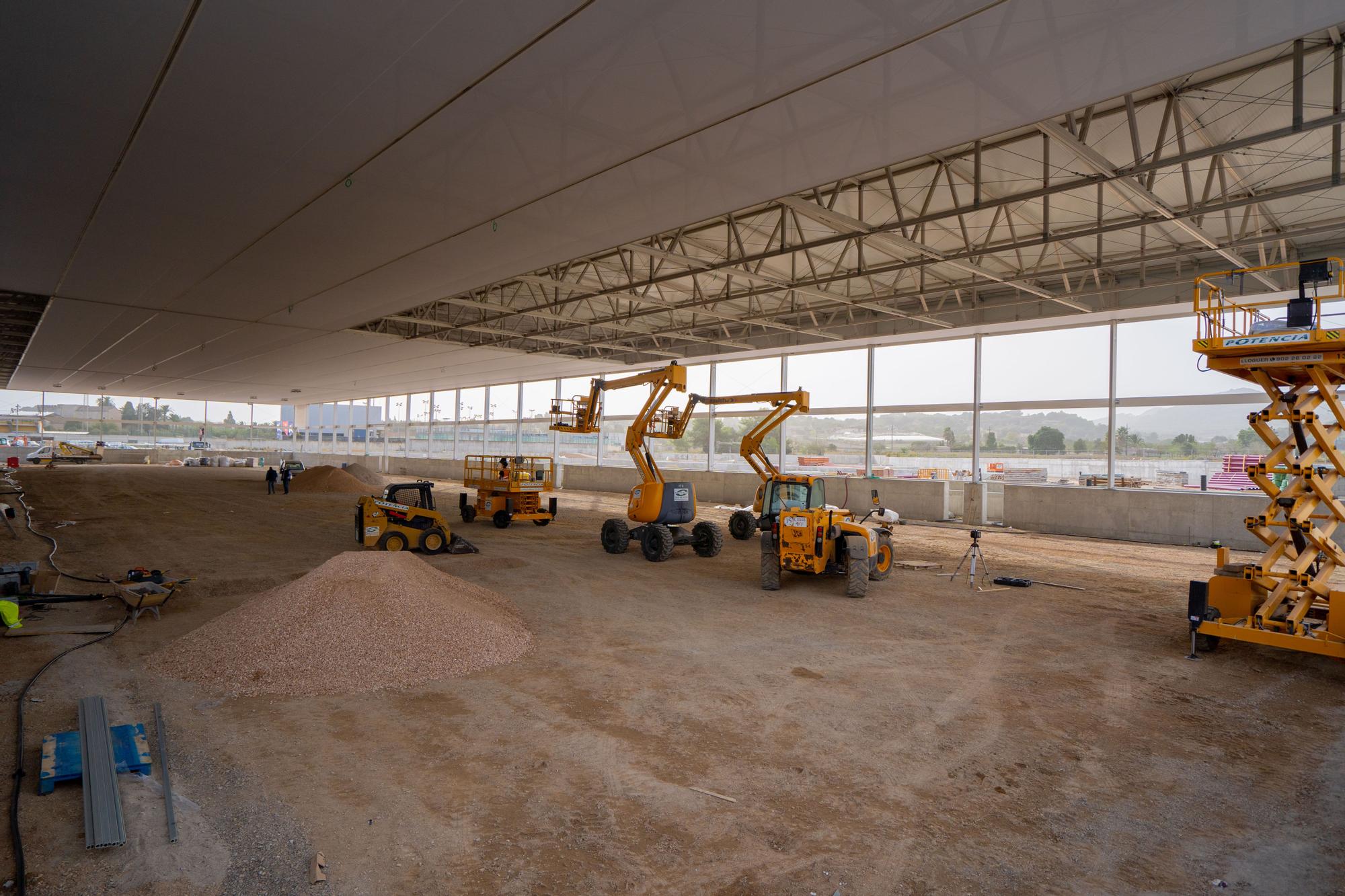 Obras de ampliación de la Rafa Nadal Academy by Movistar en Manacor.