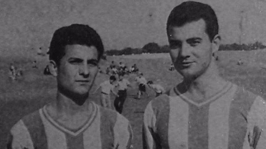 Agustín Borrego Domínguez -izquierda-, junto a su hermano Manuel.