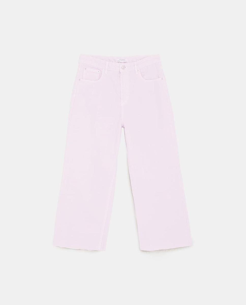 Jeans High Waist Culotte de Zara. (Precio: 29,95 euros)