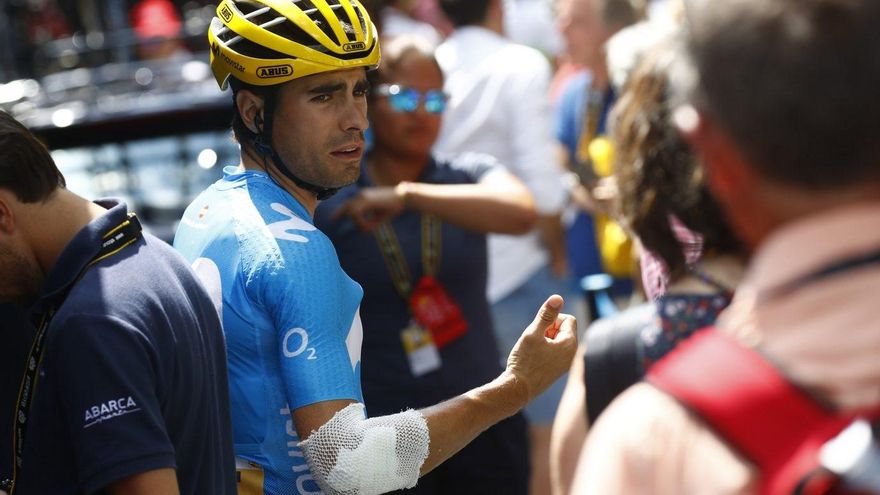 Mikel Landa se retira del Giro tras sufrir una dura caída