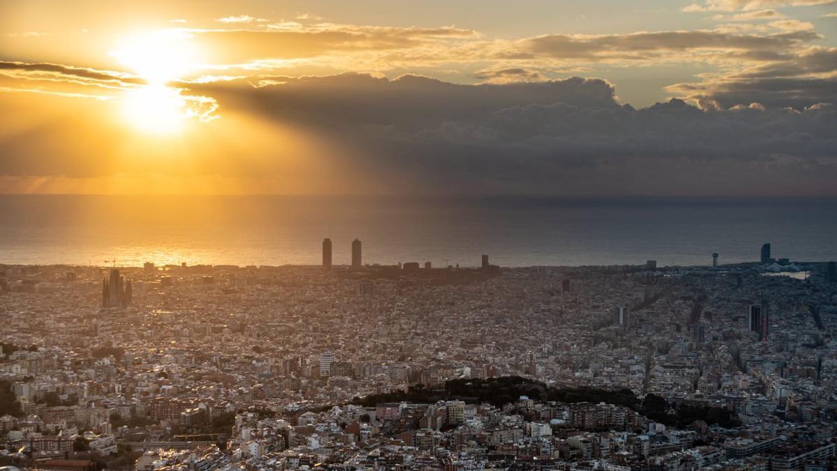 Amanecer en Barcelona