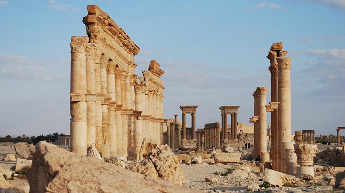 Imatge d’una de les ruïnes de Palmira.