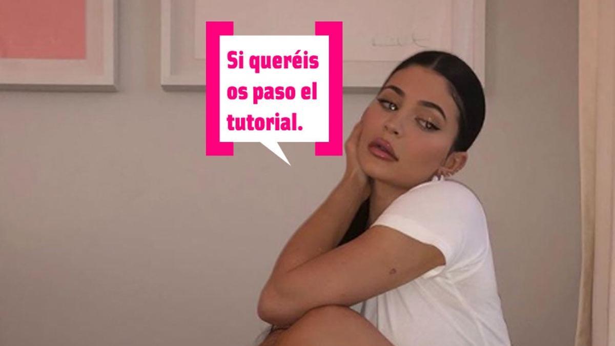 La táctica de Kylie Jenner para lavarse la cara