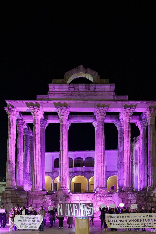 FOTOGALERÍA | La manifestación del 25N en Mérida, en imágenes