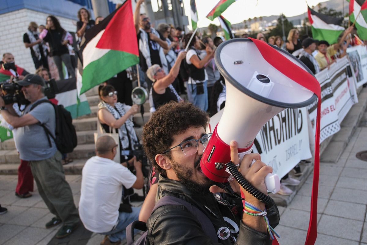 Manifestantes propalestina