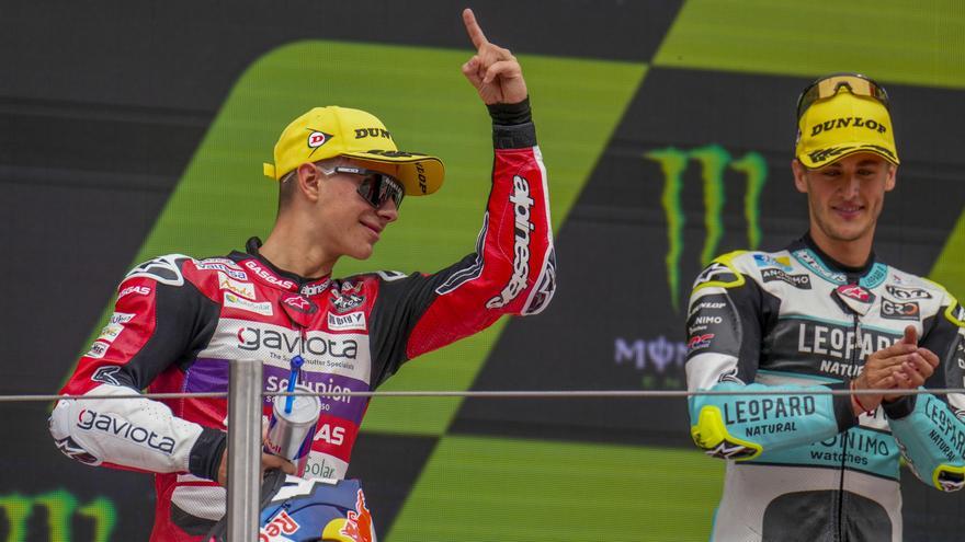 David Alonso, ganador de Moto3 2023 en el circuito de Montmeló