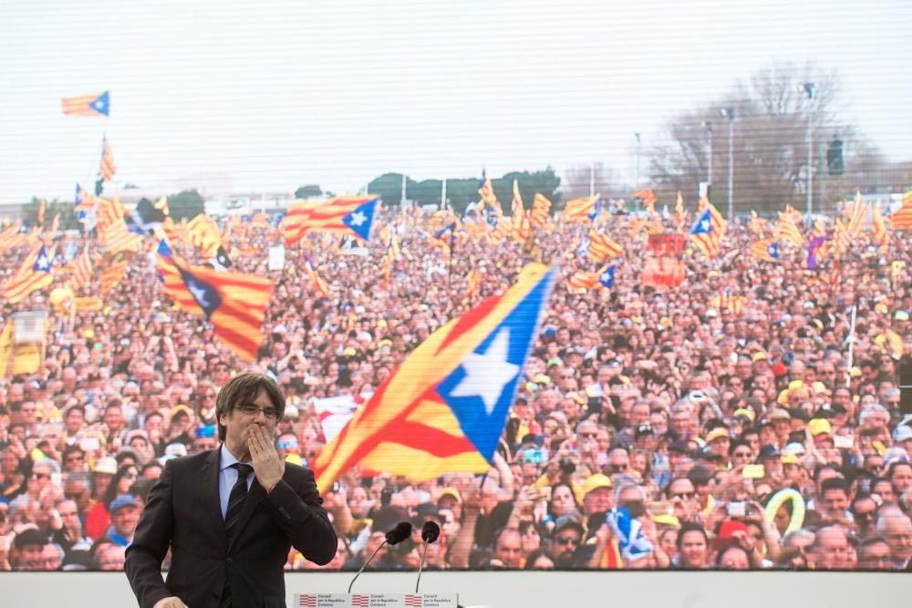 Acte de Carles Puigdemont a Perpinyà