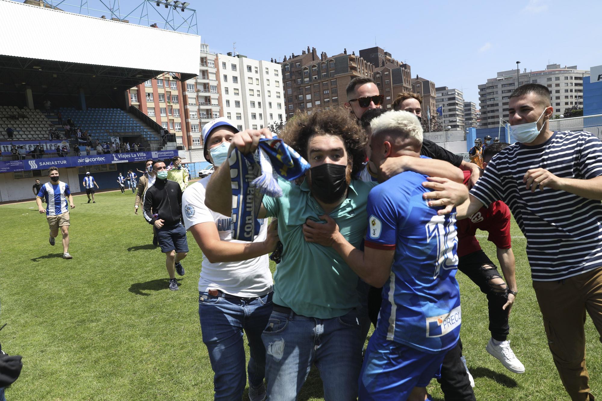 La celebración del Real Avilés, en imágenes