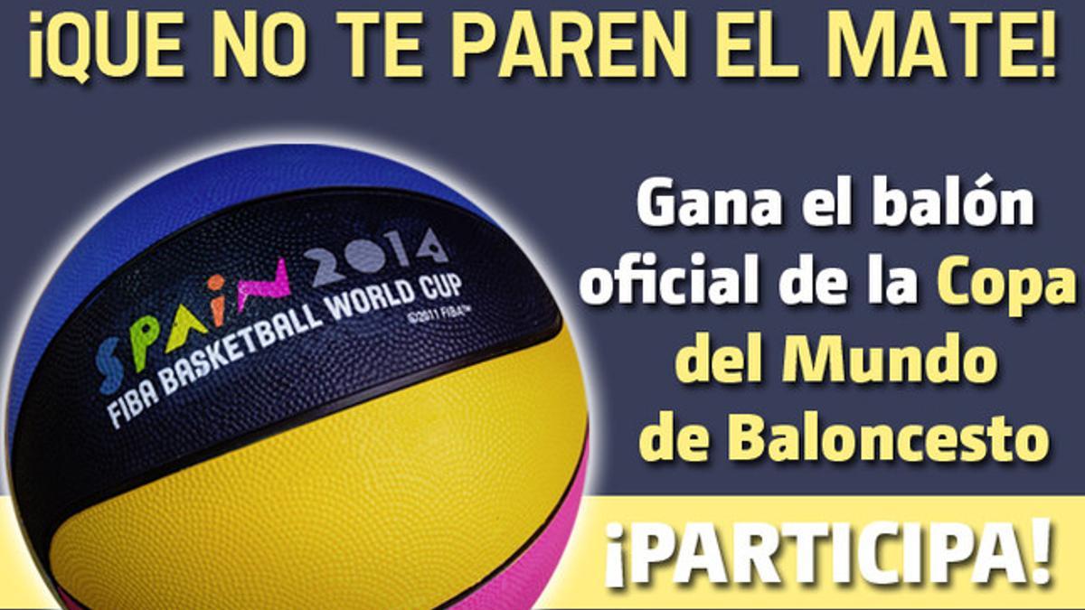 ¿Quieres conseguir el balón oficial de la Copa del Mundo de Baloncesto?