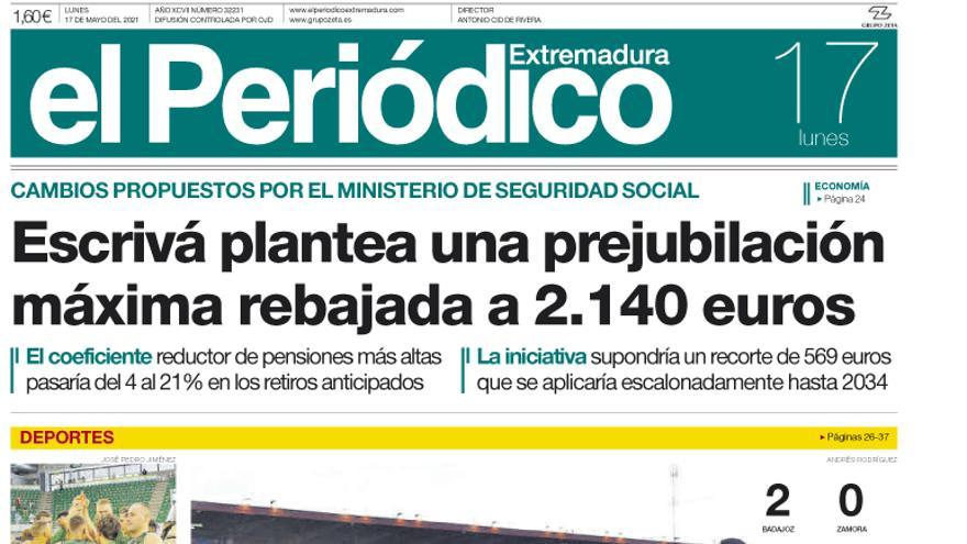 Consulta la portada correspondiente al día 17 de mayo del 2021