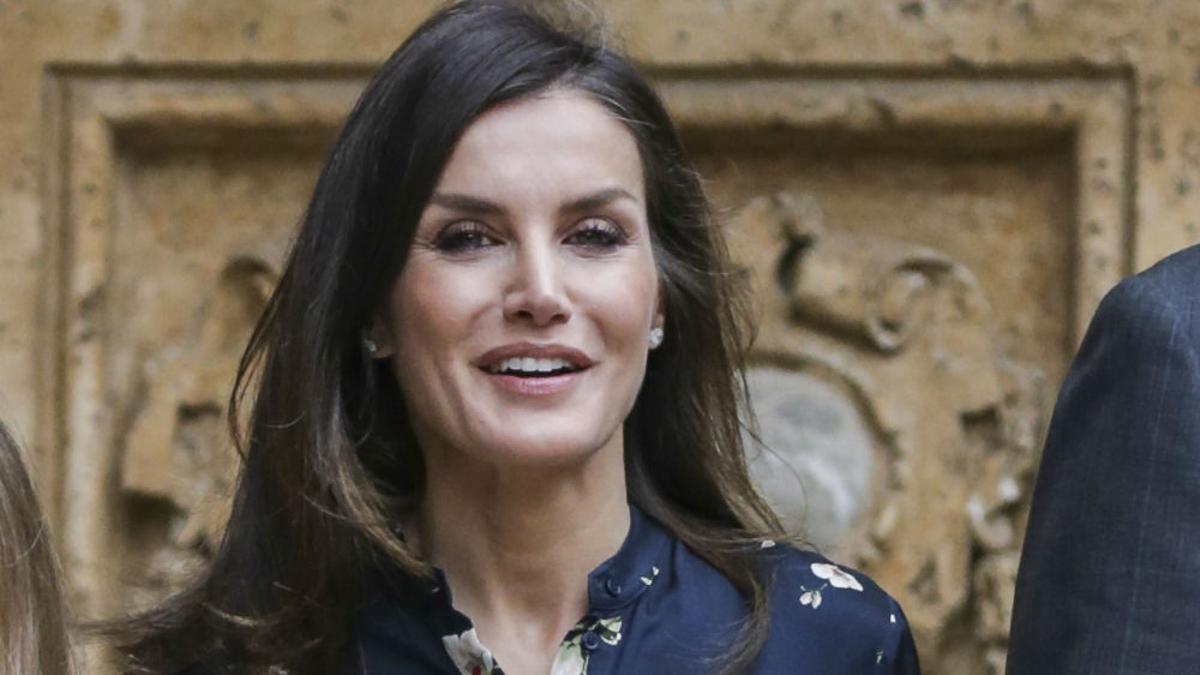 Letizia Ortiz a su llegada a la Misa de Pascua en Palma de Mallorca