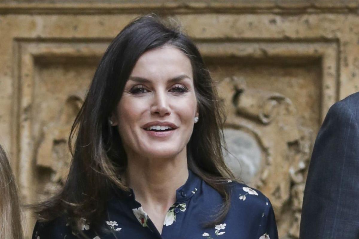 Letizia Ortiz a su llegada a la Misa de Pascua en Palma de Mallorca