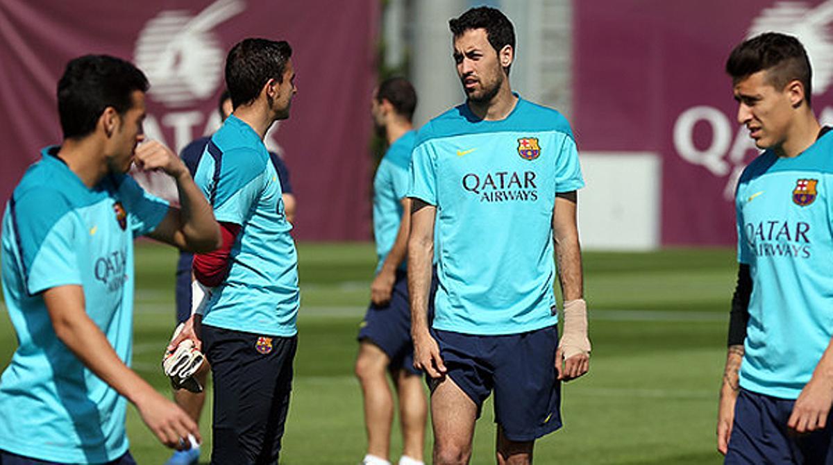 Sesión de primer equipo en la ciudad deportiva para preparar el partido contra el Villarreal del domingo.