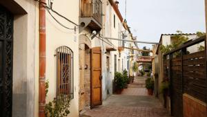 La calle de Aiguafreda, en Horta, esta semana.