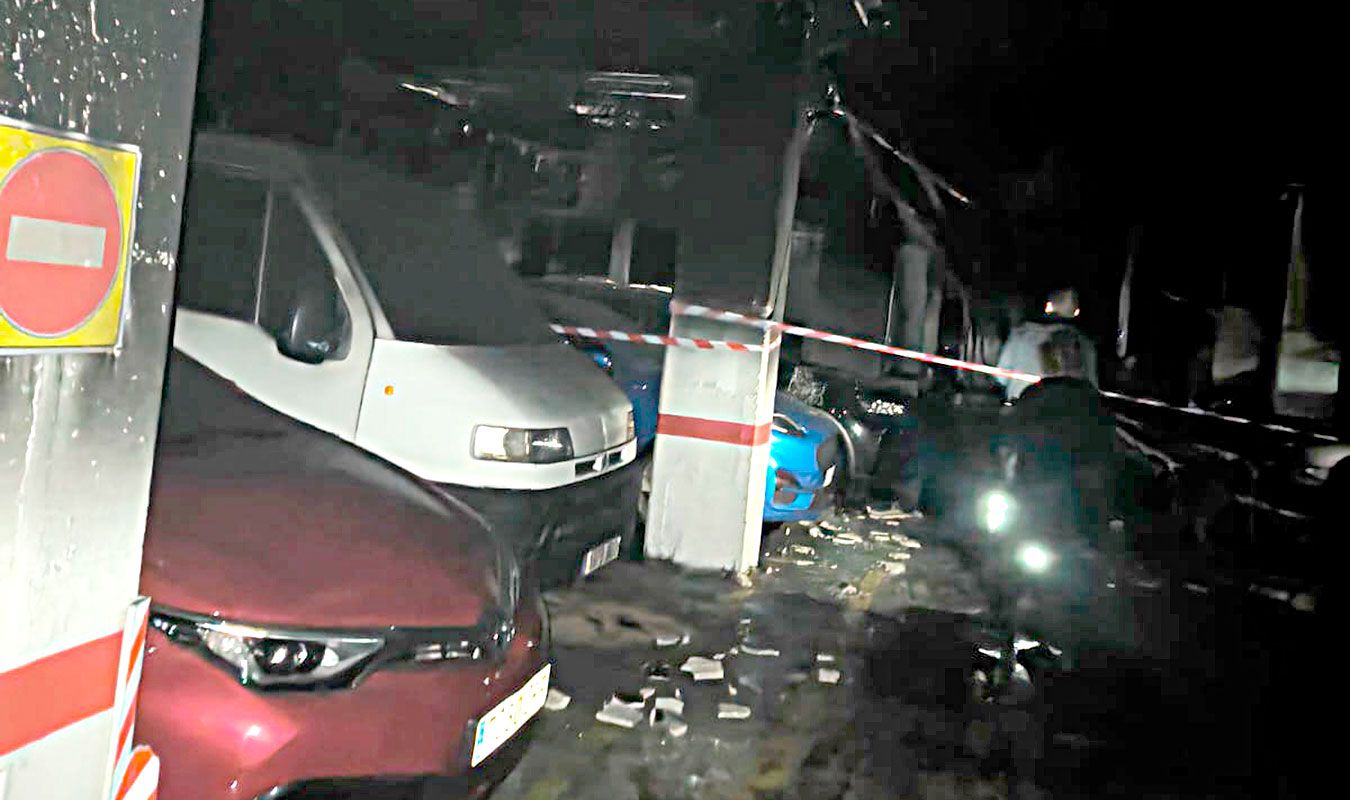 Las imágenes del incnedio en Pino Montano