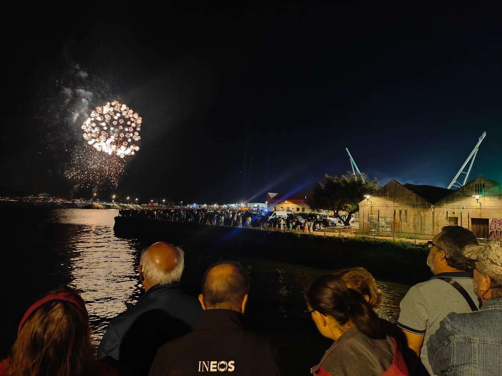 Fuegos de artificio de las fiestas del Cristo de Cangas