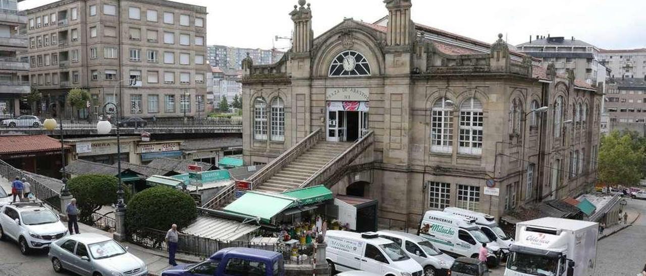 El edificio de la plaza de Abastos número 1, objeto del proyecto de rehabilitación. // Jesús Regal