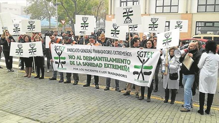 Protesta de SGTEX por la sanidad