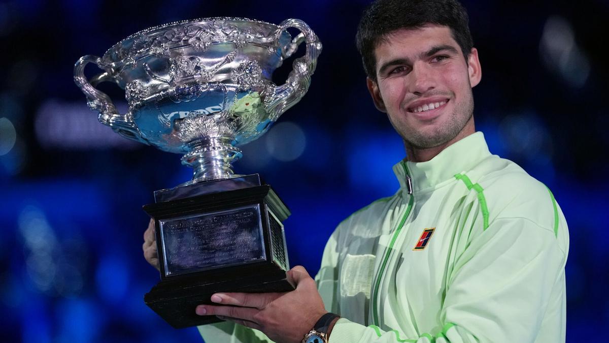 Final del Open de Australia: Carlos Alcaraz - Novak Djokovic, en imágenes