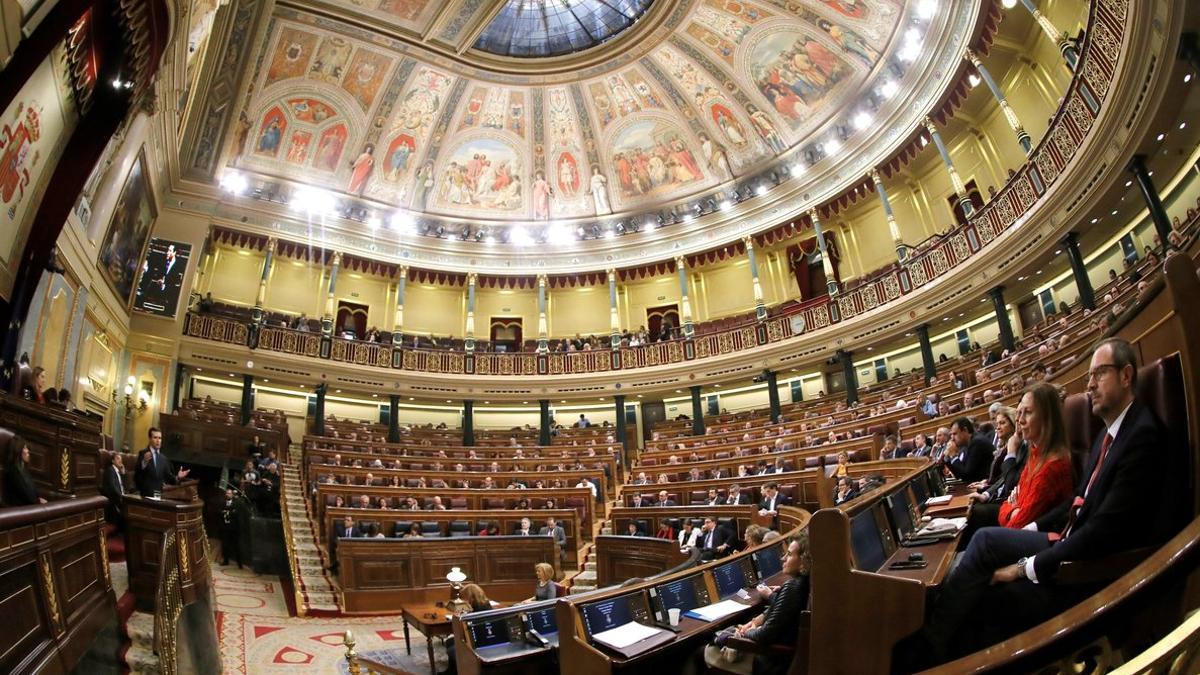 El hemiciclo del Congreso durante el debate de los Presupuestos.