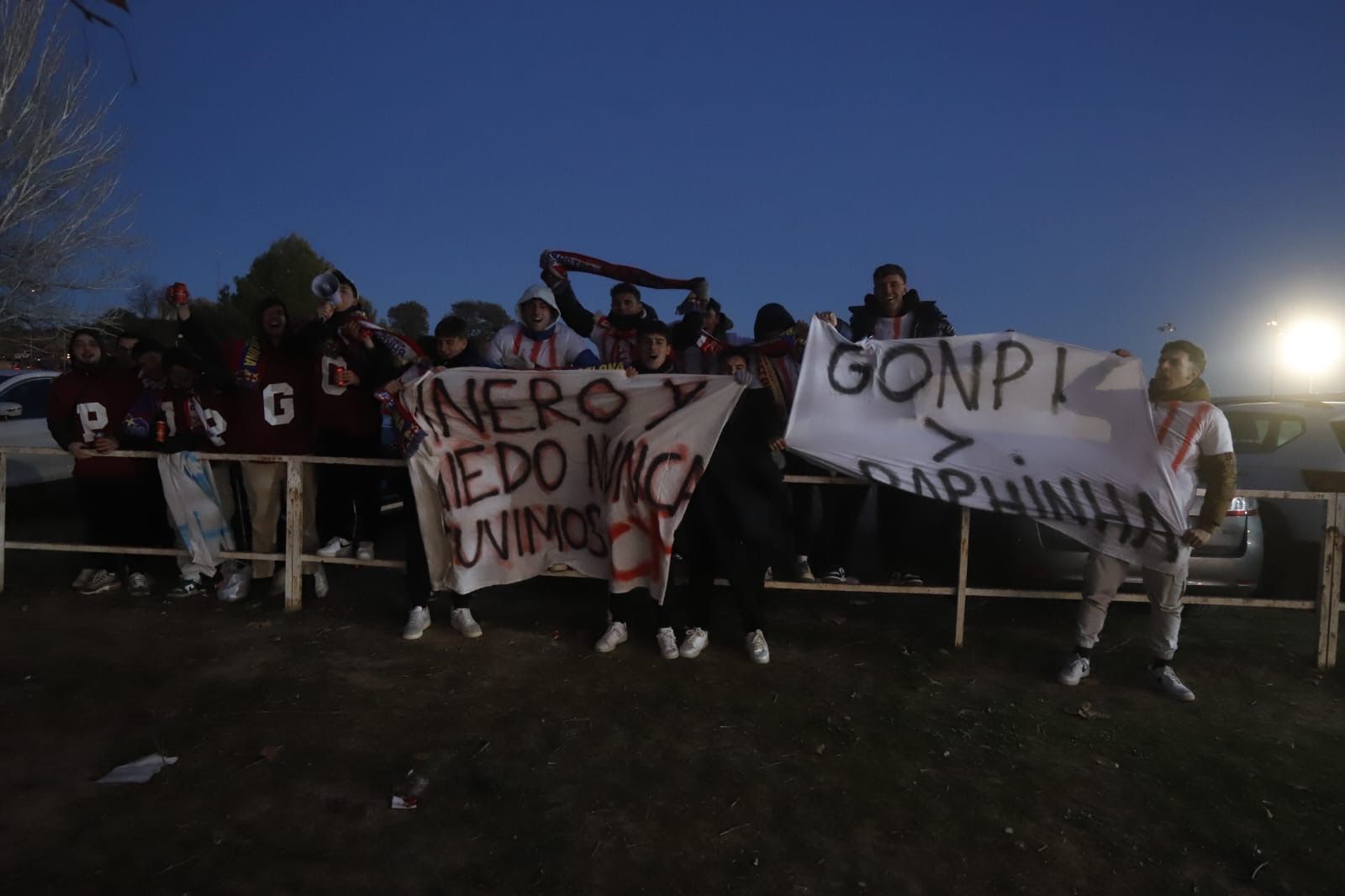 Ambientazo en Barbastro a escasas horas del partido frente al FC Barcelona