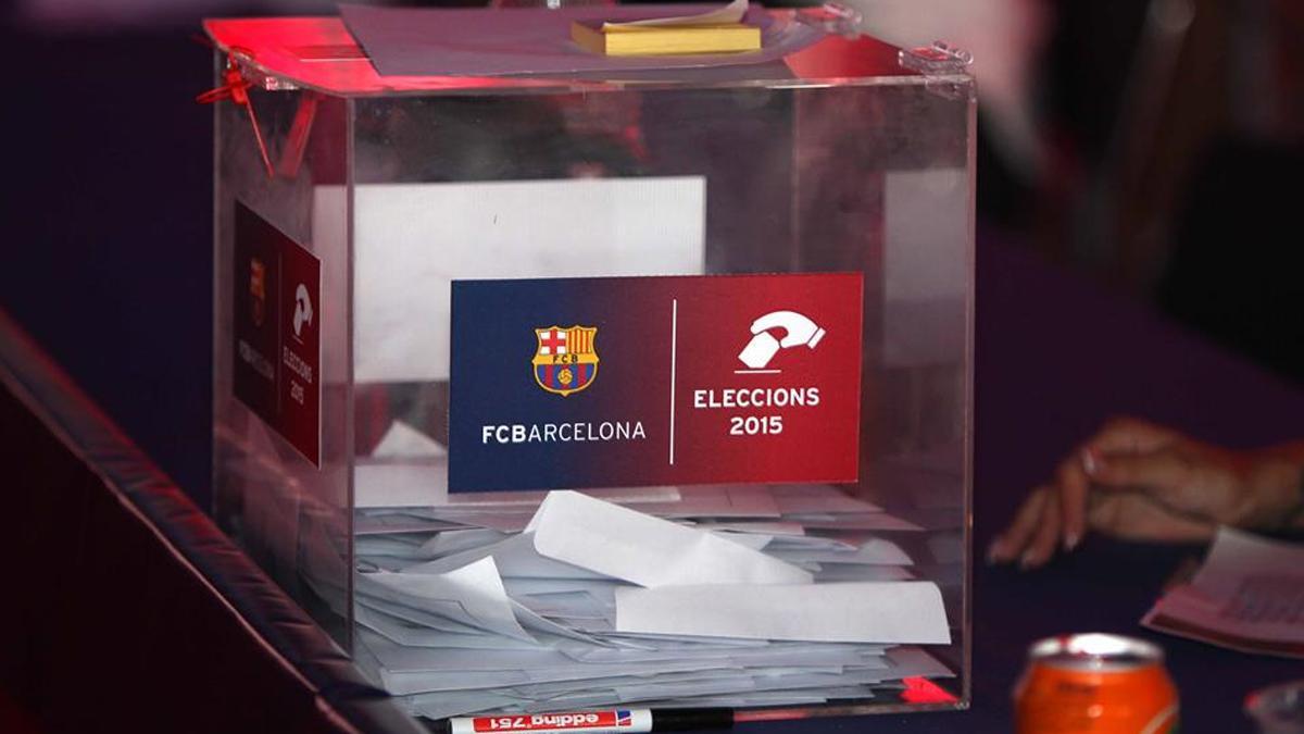 Una imagen del proceso electoral del FC  Barcelona en 2015