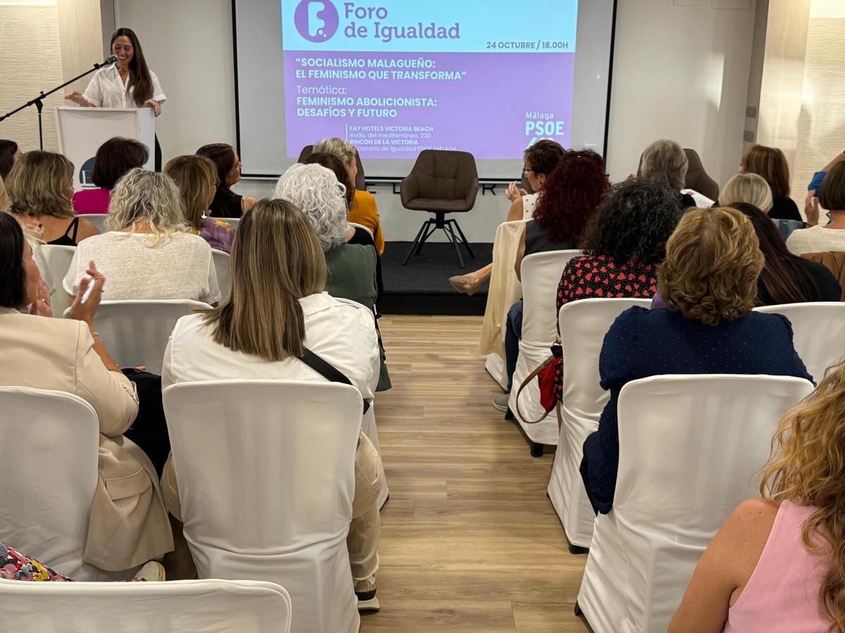 Una reunión del Foro de Igualdad del PSOE de Málaga.