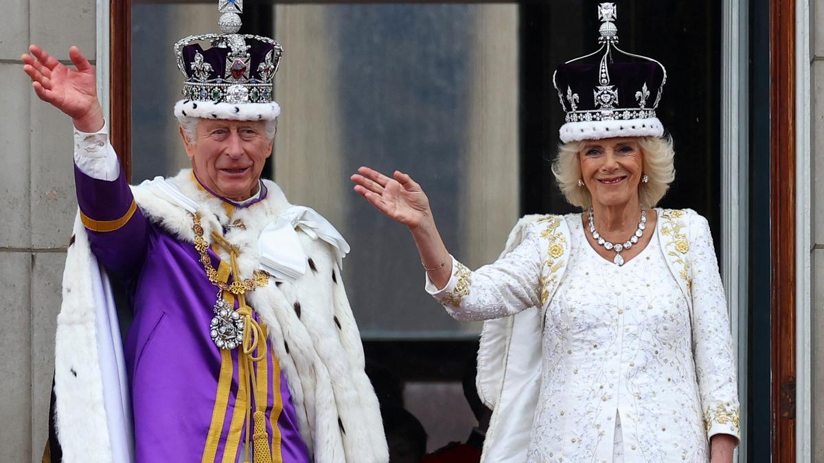 El rey Carlos y la reina Camila de Gran Bretaña.