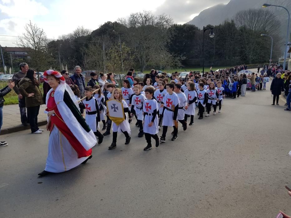 Antroxu del colegio Valdellera de Posada de Llanes