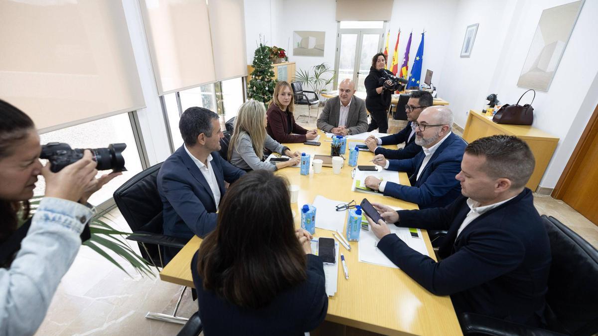 Un momento de la reunión del Consell de Alcaldes.