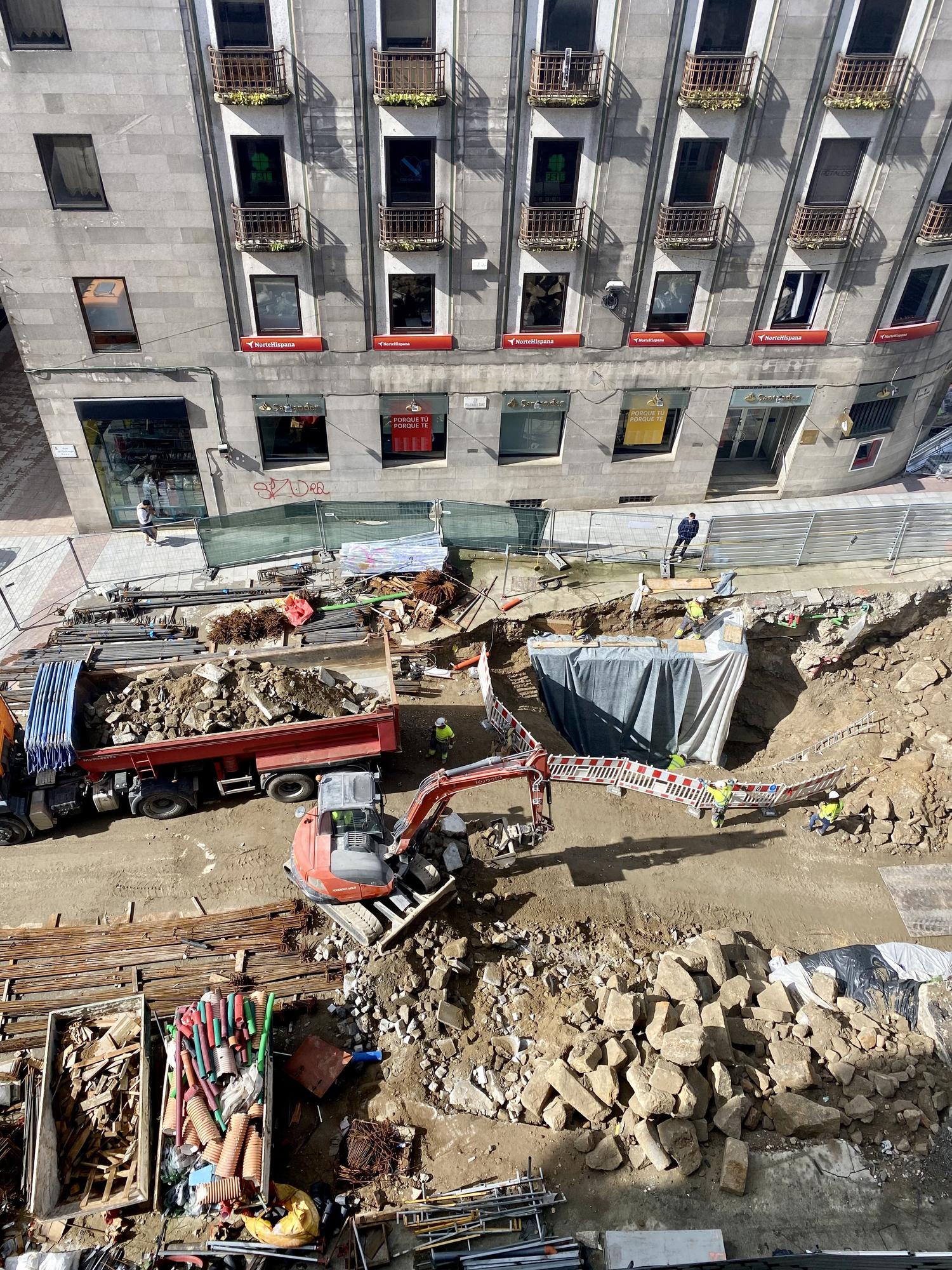 Las obras del túnel de Porta do Sol descubren nuevo patrimonio arqueológico