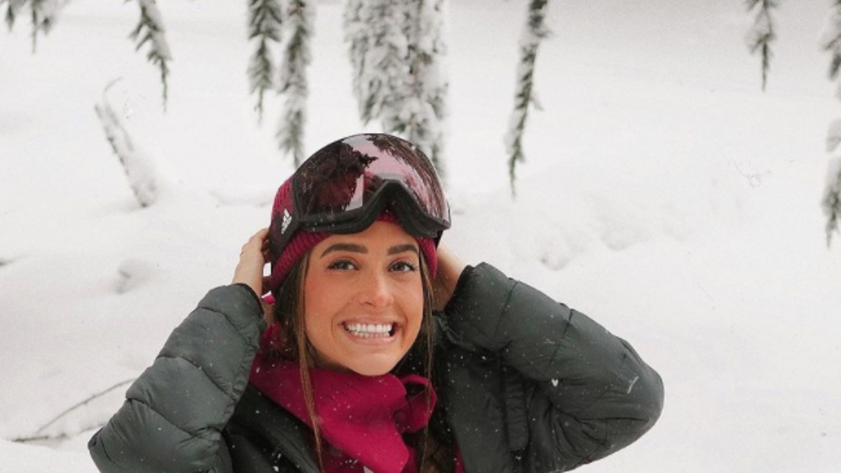 María Fernández Rubíes con look de nieve