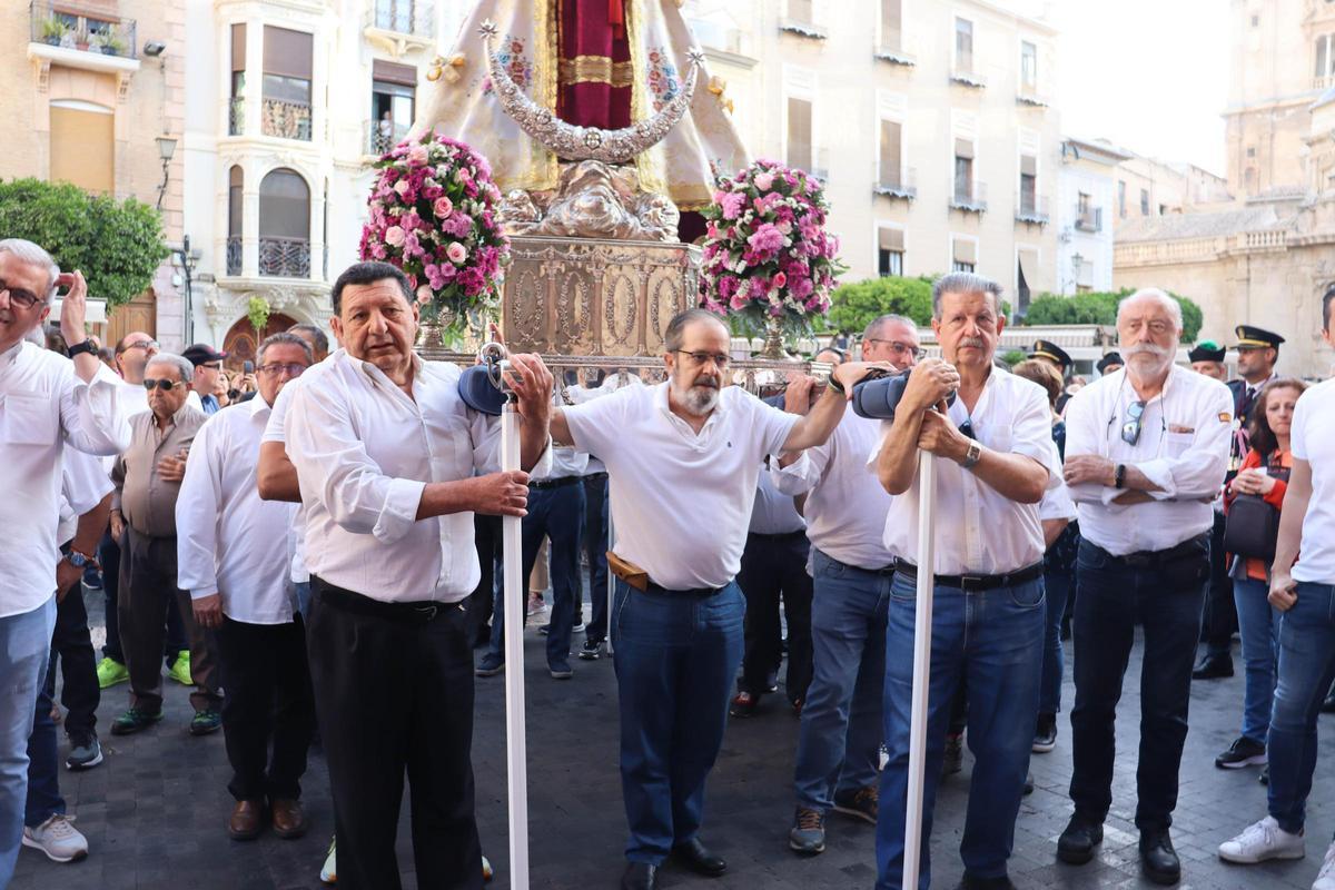 Las imágenes del regreso en romería de la Fuensanta a su santuario