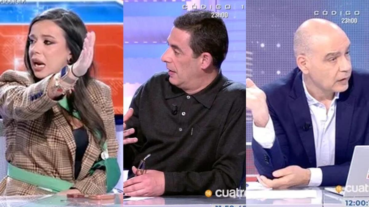 SARAH SANTAOLALLA | La periodista abandona 'En boca de todos' entre lágrimas  tras un tenso enfrentamiento con Antonio Naranjo