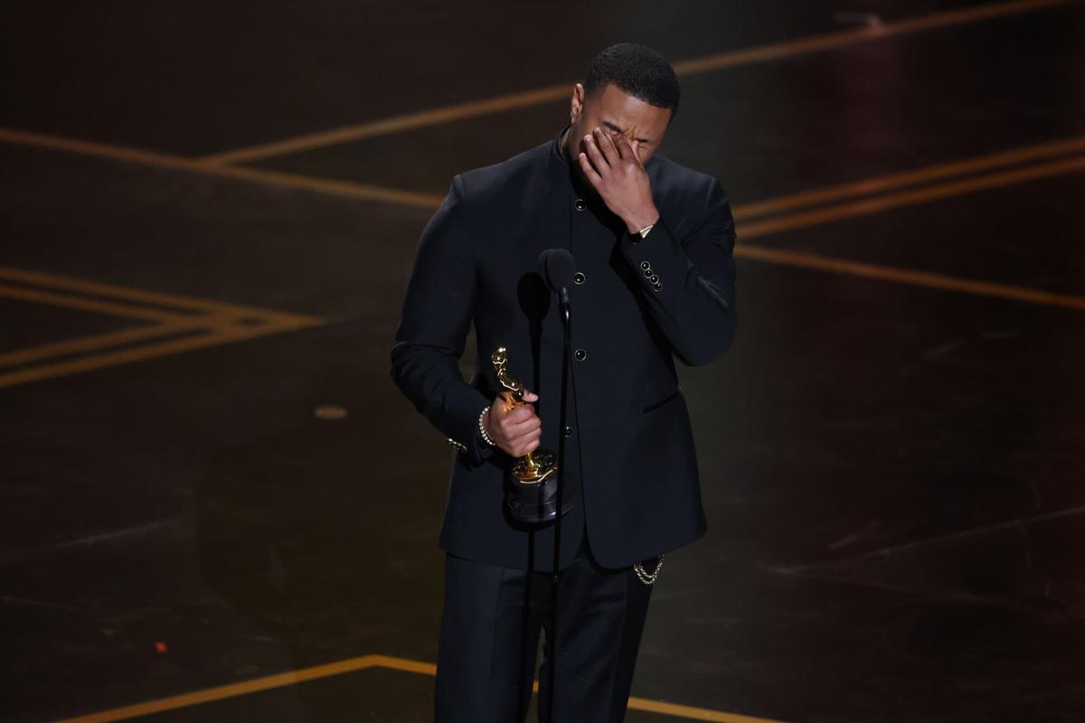 Michael B Jordan, durante la gala de los premios Oscar.