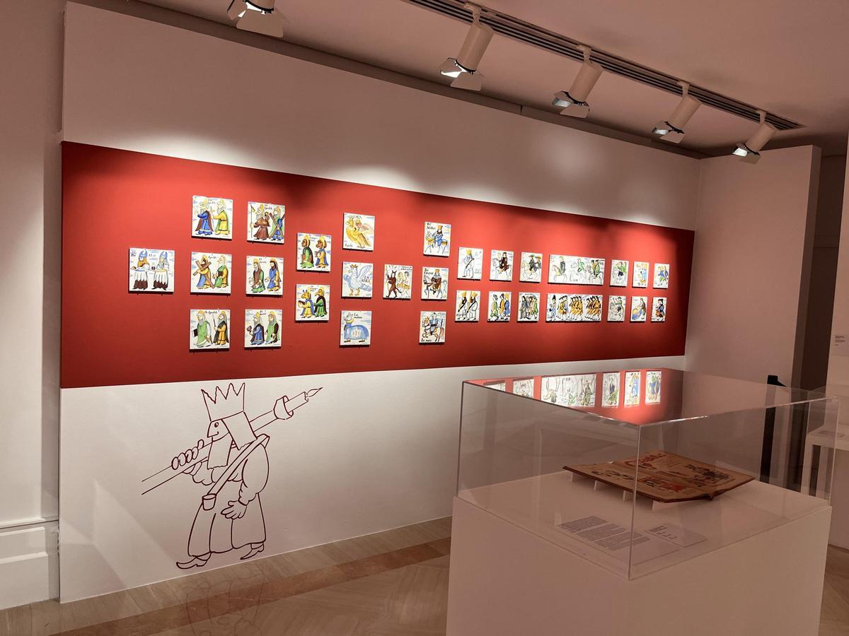 Friso de azulejos expuesto en el Museo Nacional de Cerámica y Artes Suntuarias