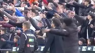¡Corberán, desatado! Así fue su reacción al gol de la victoria de Hugo Duro