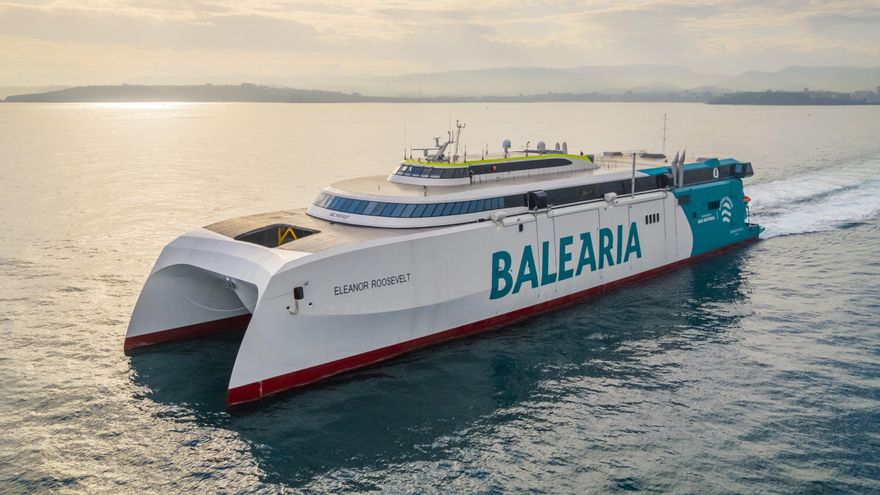 Baleares y la Comunidad Valenciana unidas de forma sostenible a bordo del ‘fast ferry’ Eleanor Roosevelt