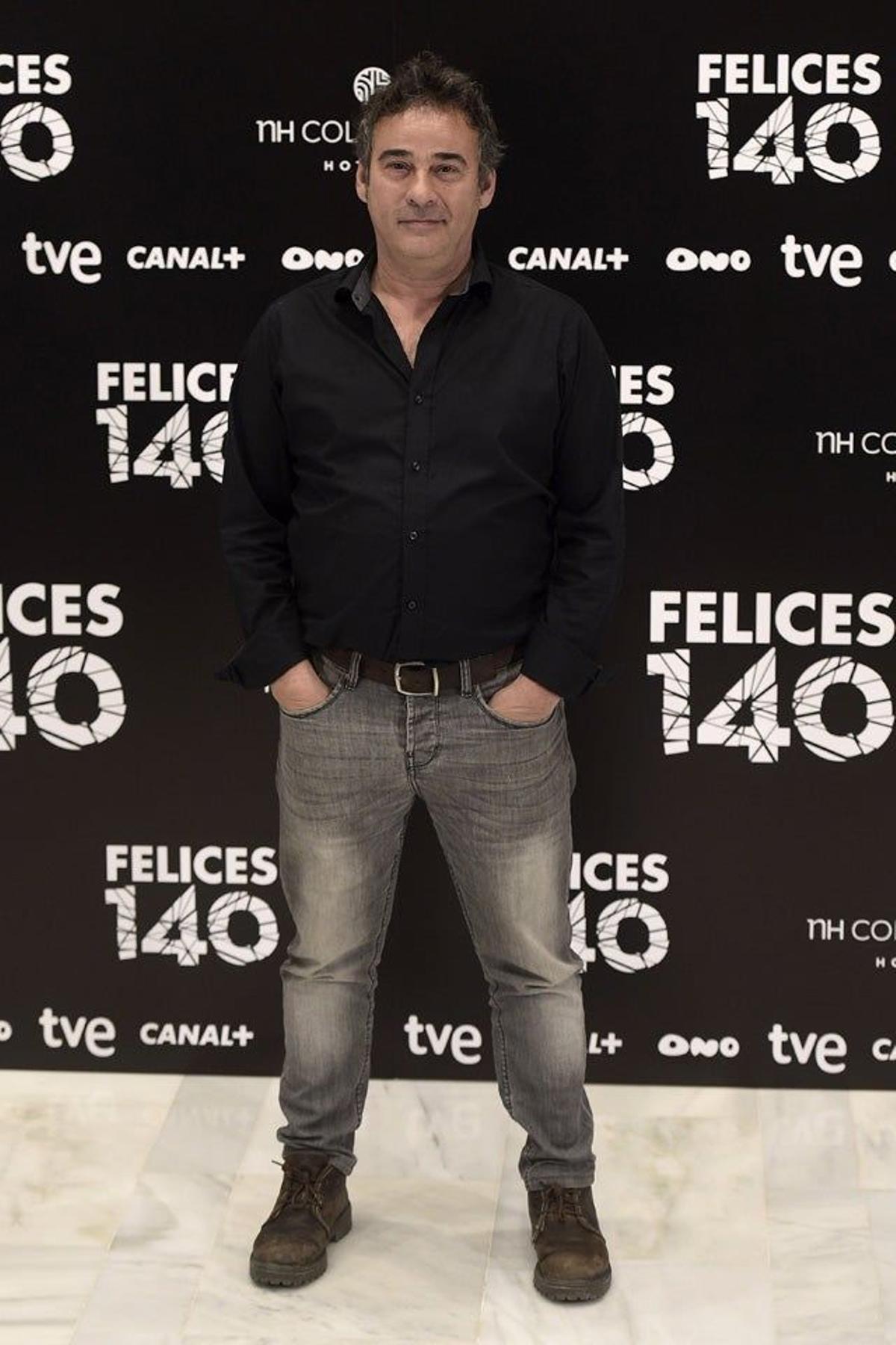 Eduard Fernández, en la presentación de 'Felices 140'