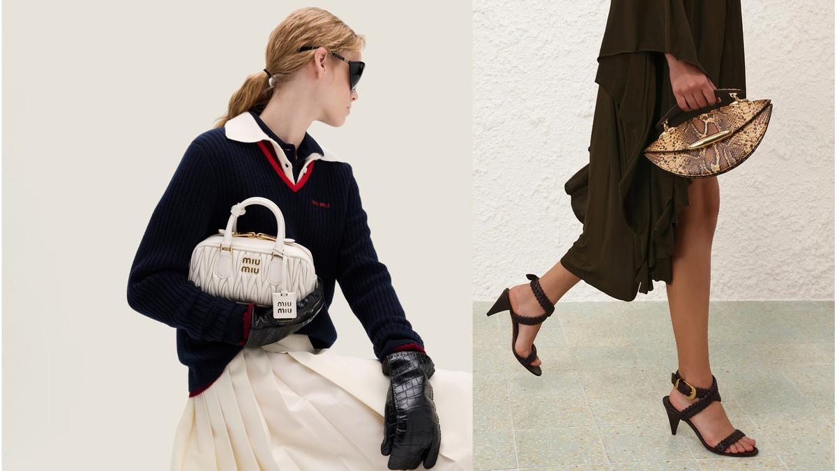 Bolso Arcadie de napa Matelassé de Miu Miu. | Bolso Wavelength Top Handle.