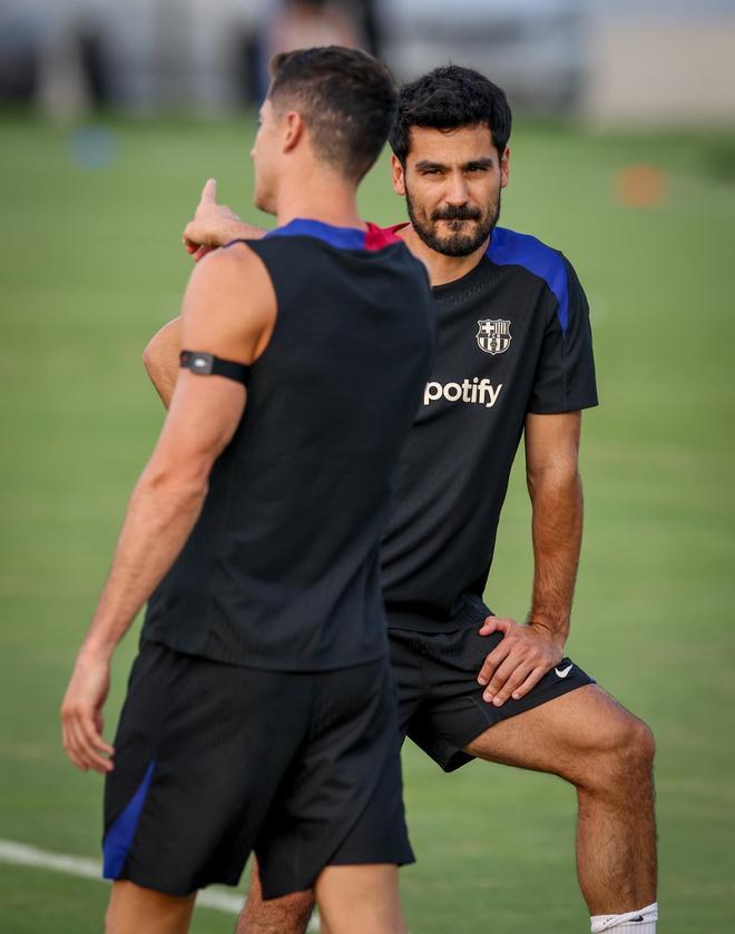 Así ha sido el entrenamiento del Barça en la Base Naval de la Marina de Annapolis para preparar el clásico