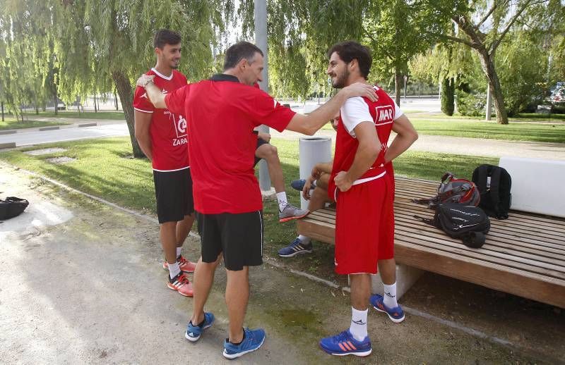 Fotogalería del primer entrenamiento del CAI Zaragoza