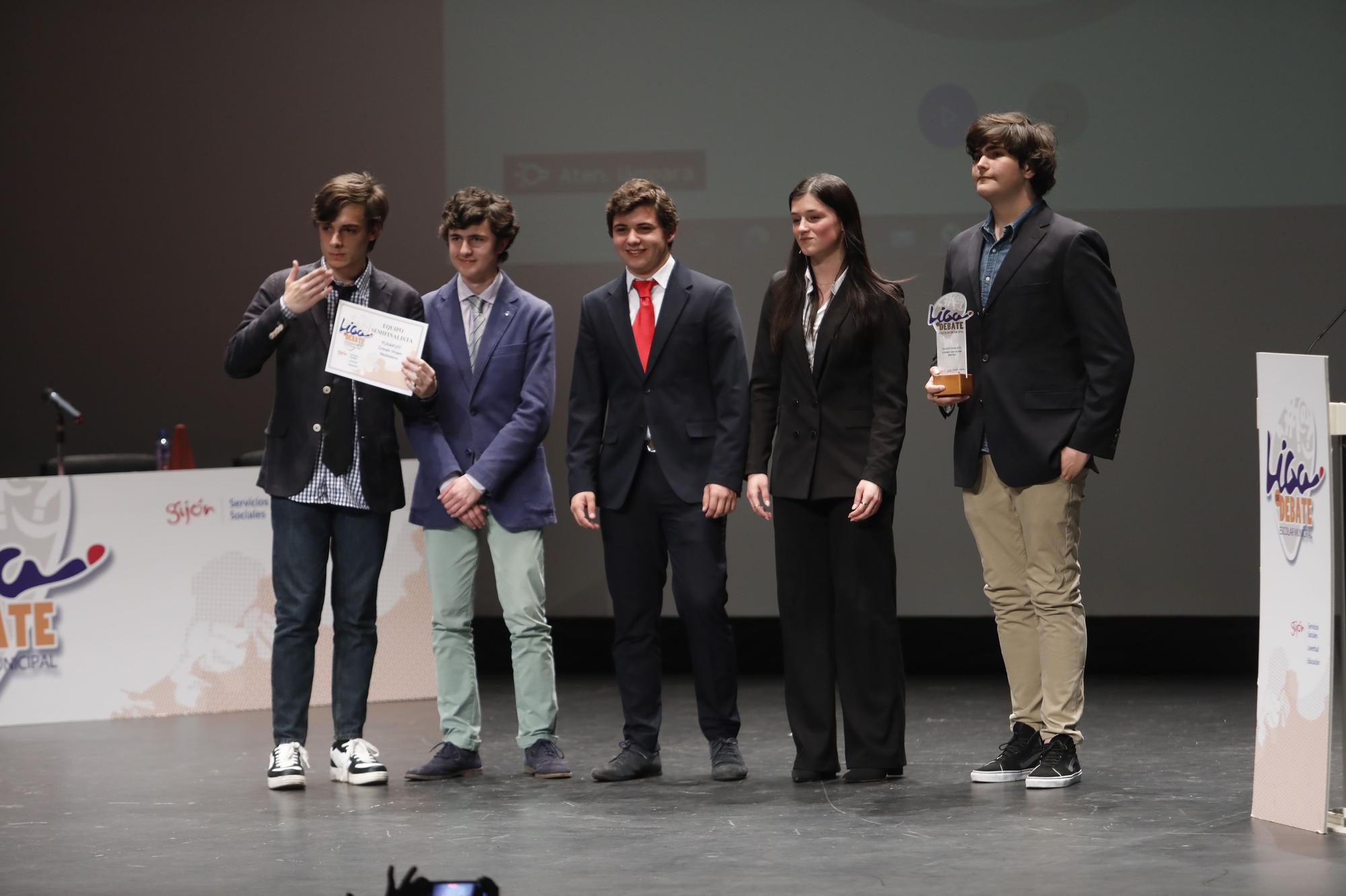 En imágenes: Final de la Liga de Debate Escolar de Gijón