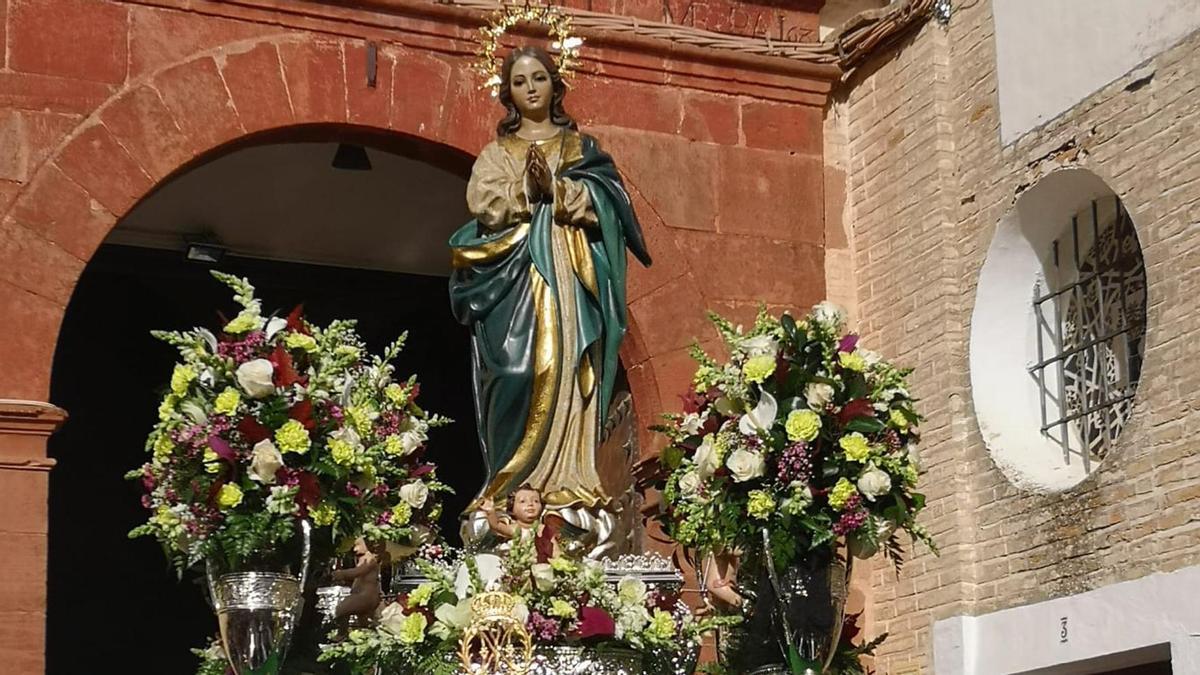 Procesion de la Inmaculada,  patrona de El Carpio.