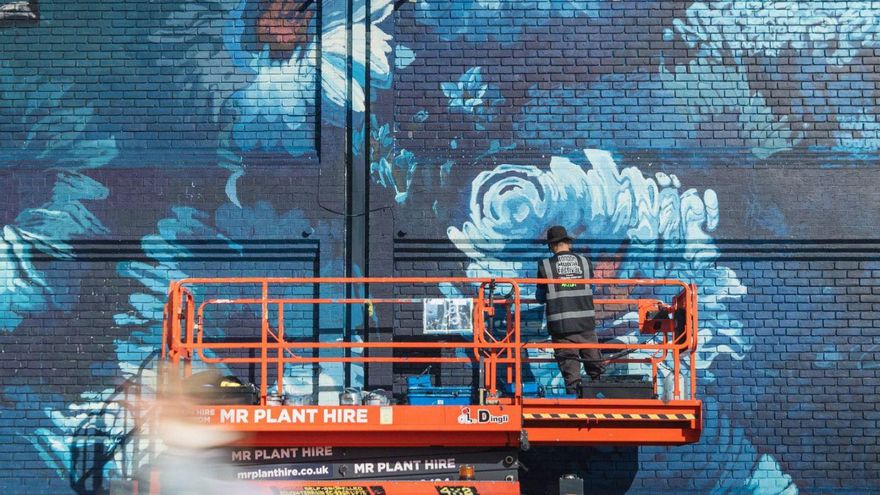 Un mural con sello zamorano en Londres
