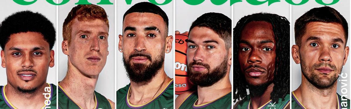 Los seis internacionales cajistas.