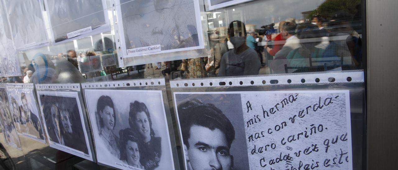 Homenaje a los niños y niñas de la guerra celebrado en Gijón el año pasado.