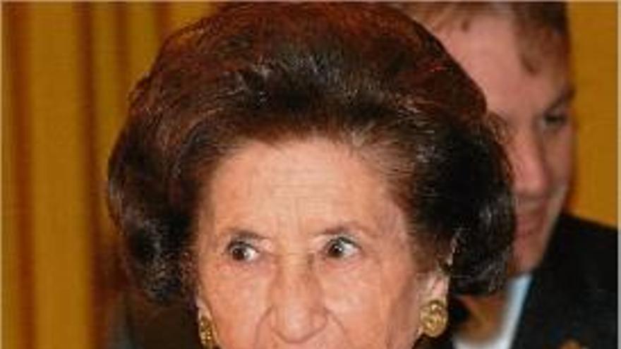Maria Font, vídua de Lluís Carulla.