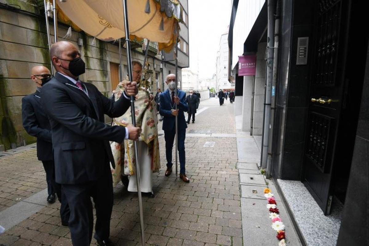 Salida de la procesión de Santa María. |   // G.S.